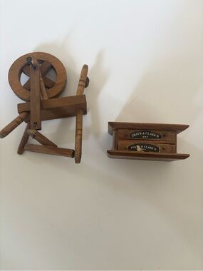 Dollhouse Furniture Accessories Antique Sewing Lot